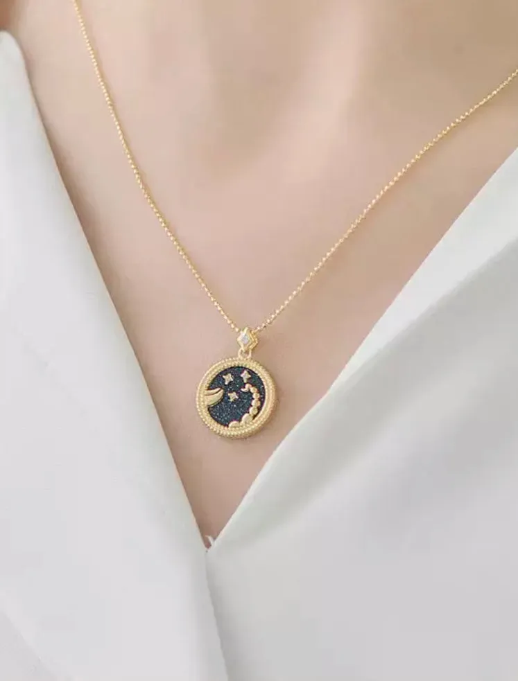 Boho & Mala Aquarius Horoscope Gold Necklace (Water Bearer) January 20–February 18. APN1000