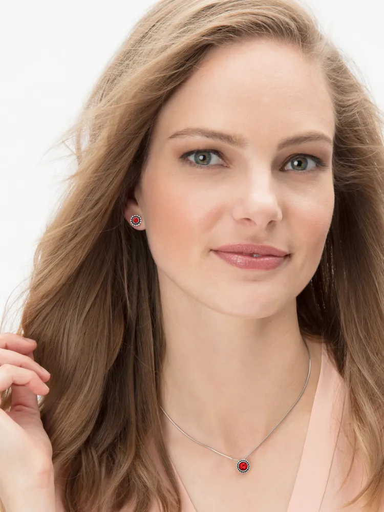 Brighton- Twinkle Ruby Mini Post Earrings