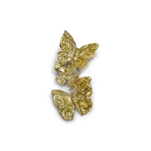 Butterfly Ear Climber in Thai Gold Brass