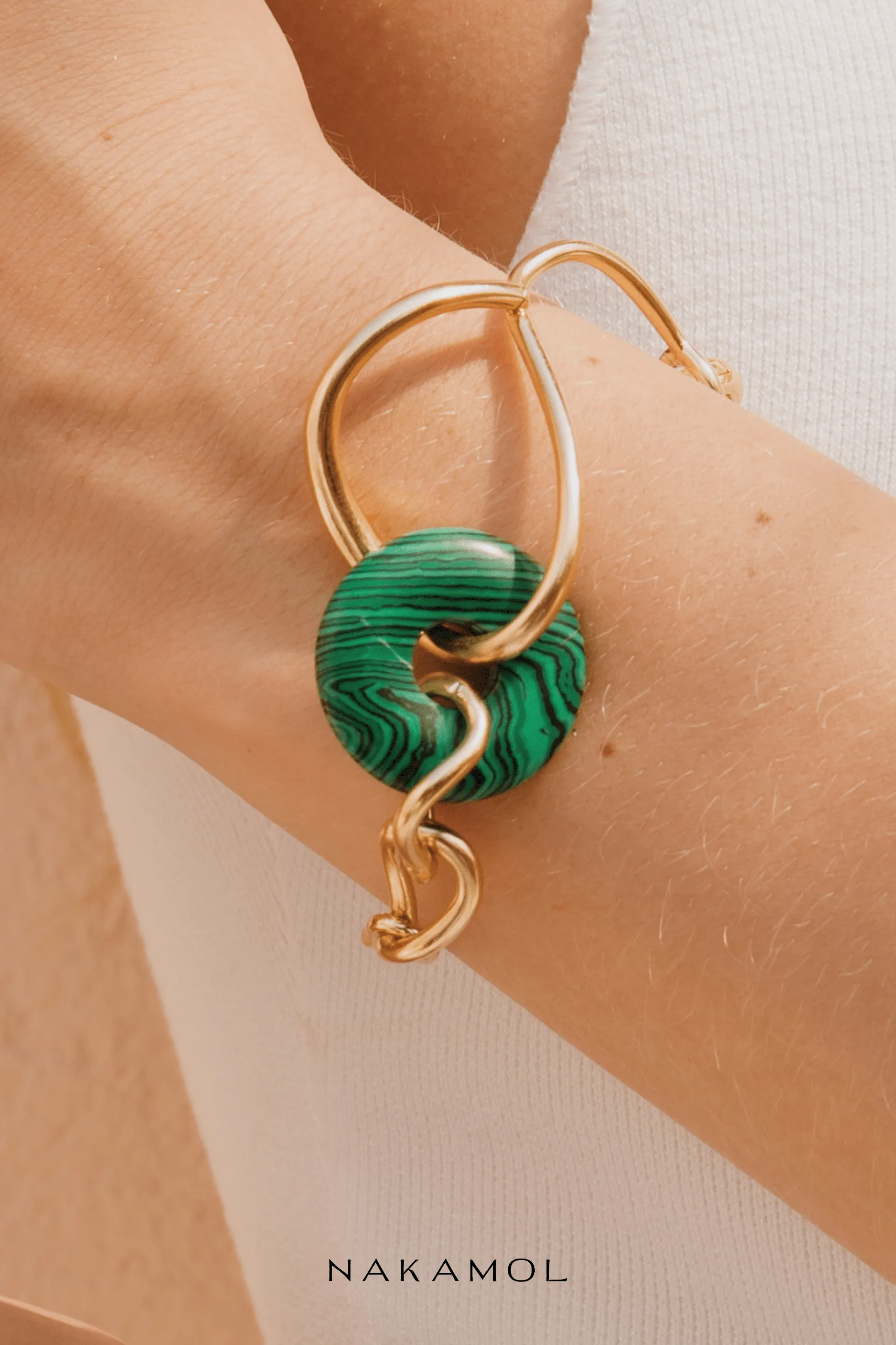 Cadmium Green Gold Bracelet
