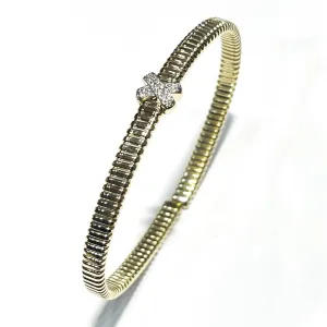 Capodagli bracelet x tubogas soul titanium gold 18kt diamonds s369