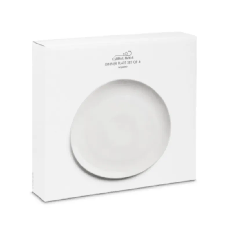 Carrol Boyes Dinner Plate Set Of 4 - Organic 0N-DP-ORG-W-4