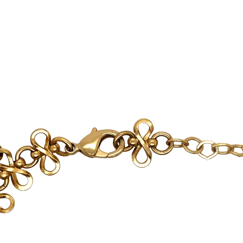 CHANEL - Vintage 03P Side Portrait '5' Medallion Chain Gold 'CHANEL' Bracelet