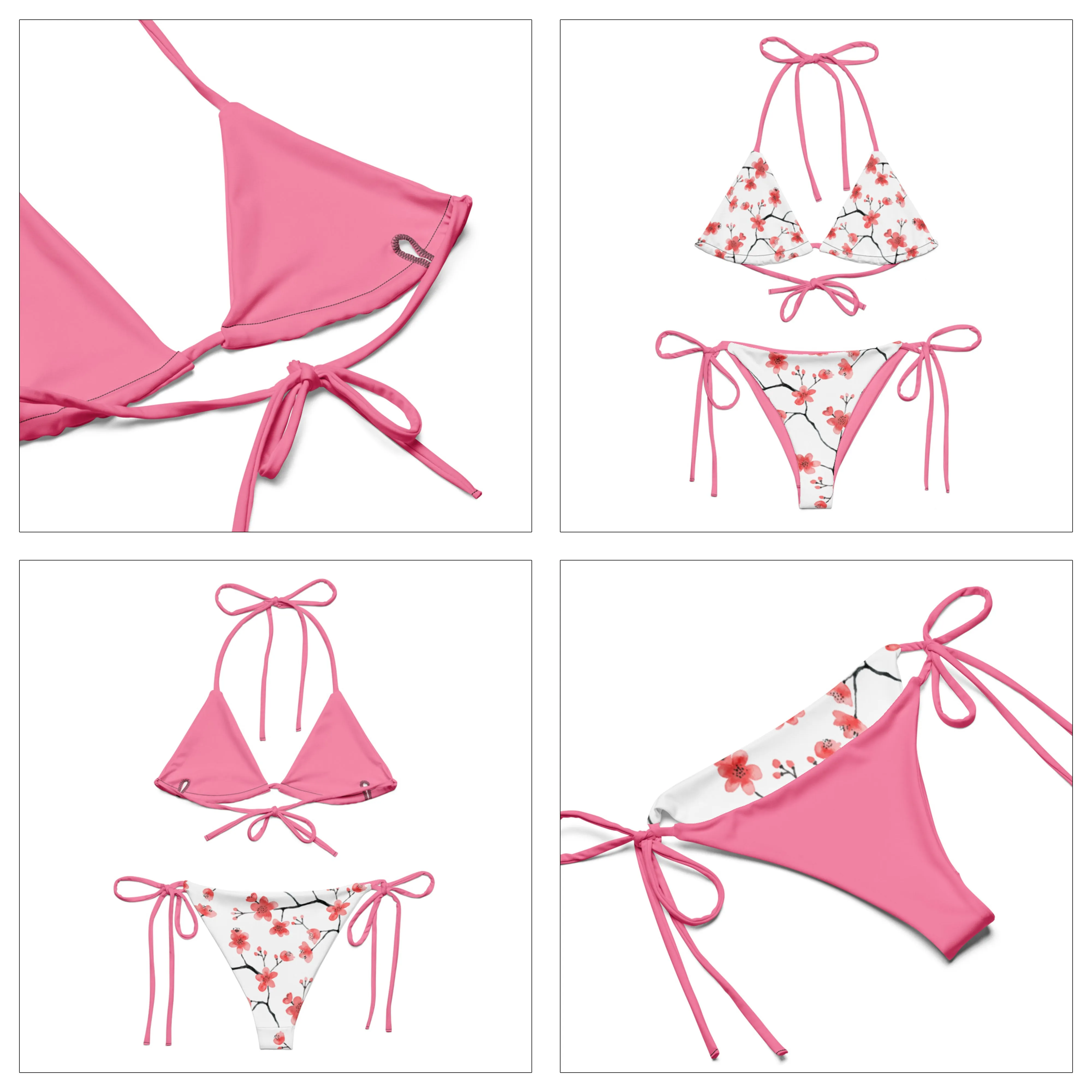 Cherry Blossom String Bikini
