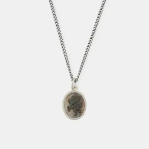 Cherub Cameo Necklace | Silver