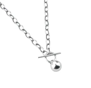 Children's, Teens' and Mothers' Necklaces:  Thai Silver Ball Necklace - Chunkier Style 45cm