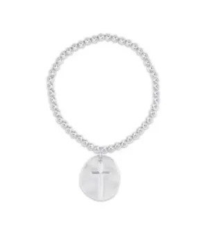 Classic 4mm Bead Inspire Charm Bracelet - Silver