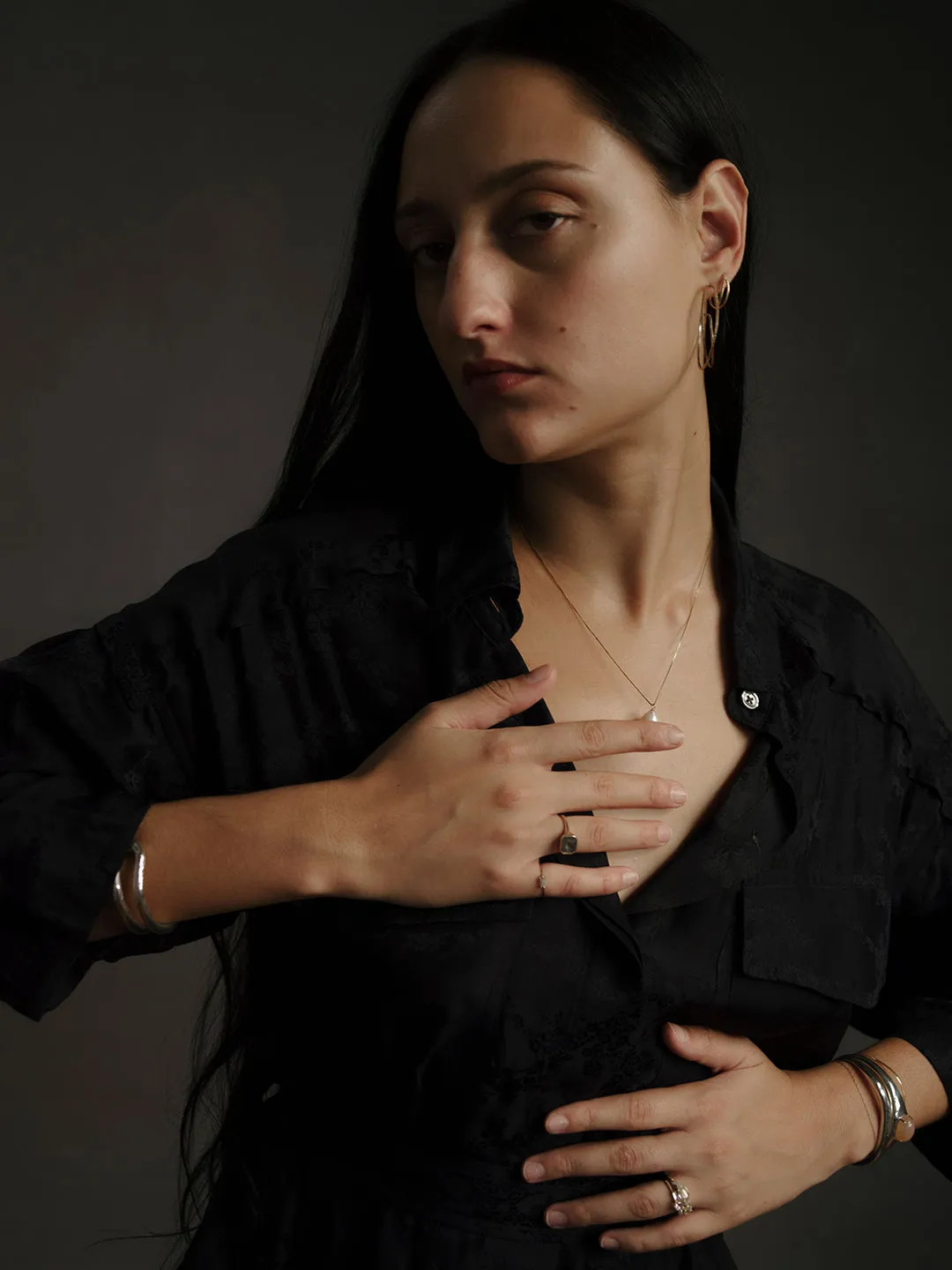 claudel cuff with Onyx
