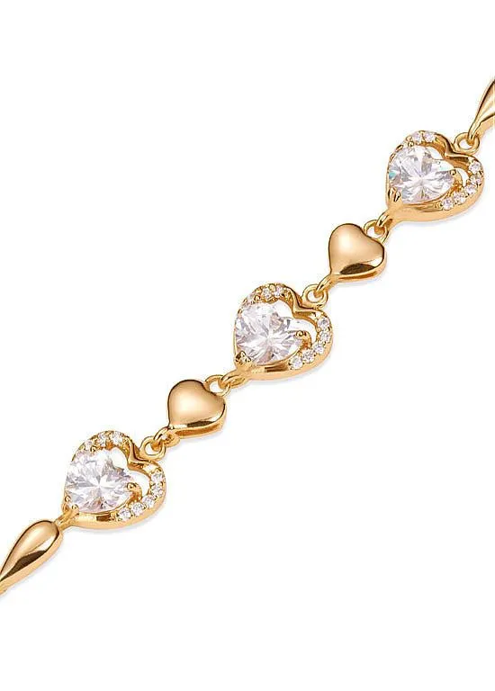 Coloured Cubic Zirconia tennis bracelet