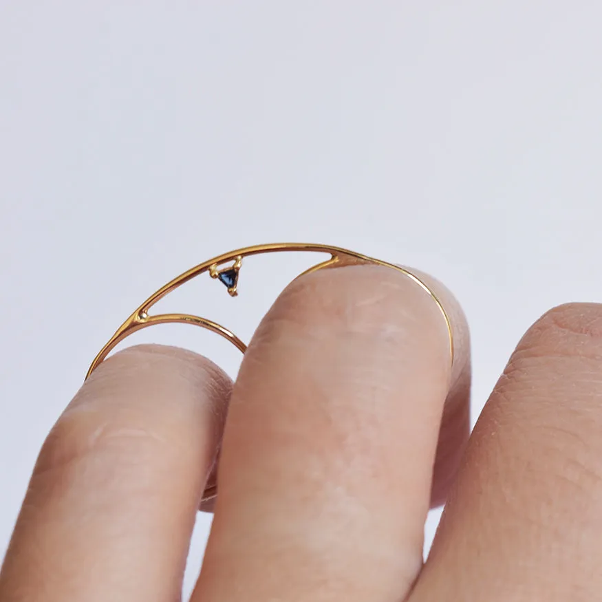 Connecting Element Double Gold Ring