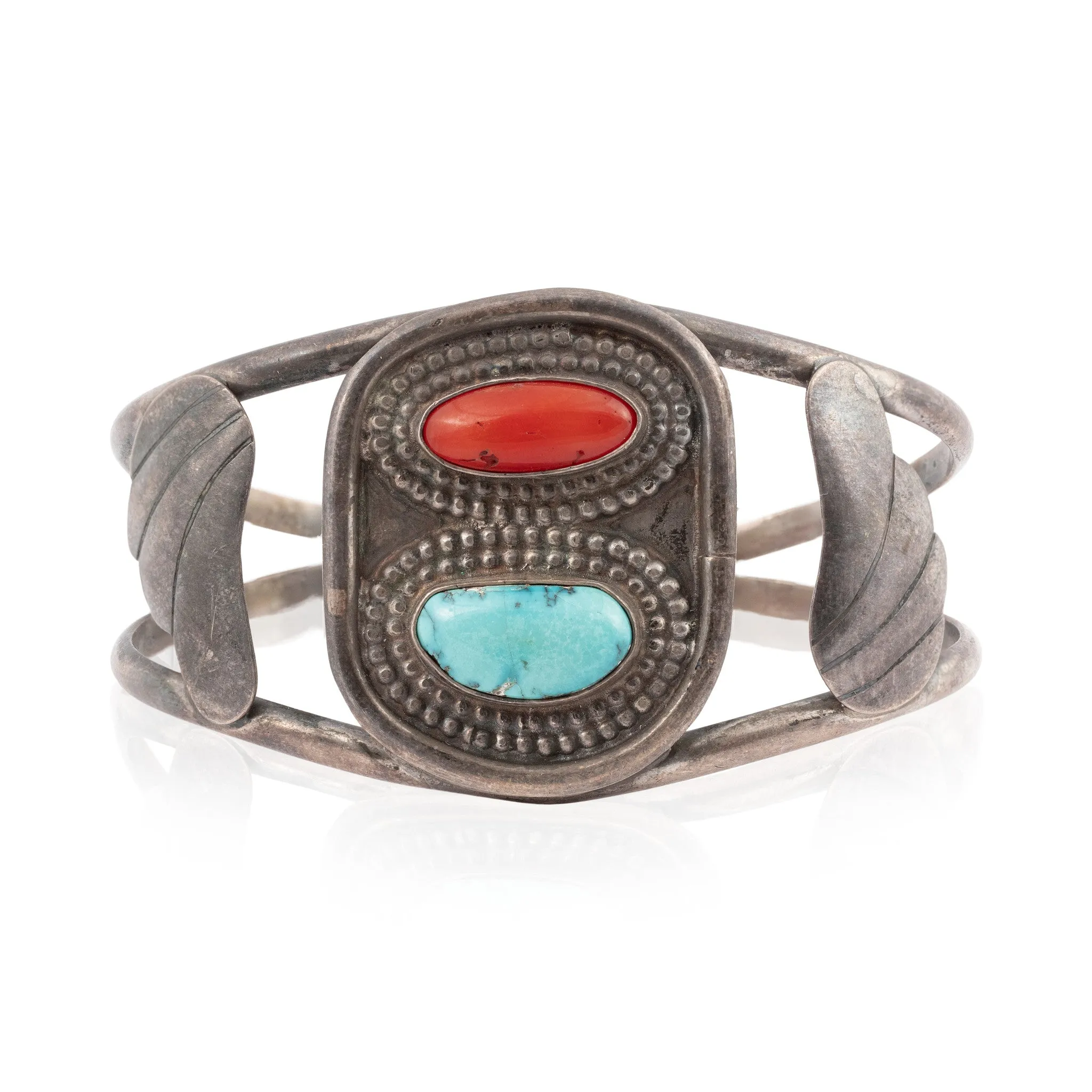 Coral and Turquoise Bracelet