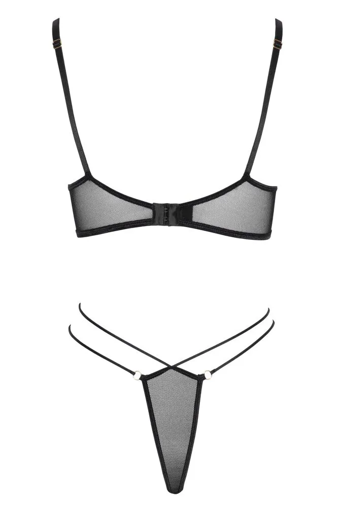 Cottelli Lingerie Bra and Rio String Set
