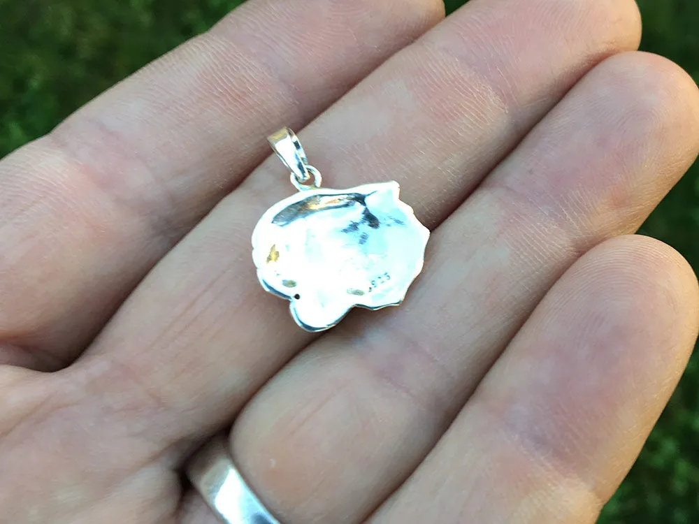 Cougar Mountain Lion Charm Necklace Sterling Silver Panther Charm