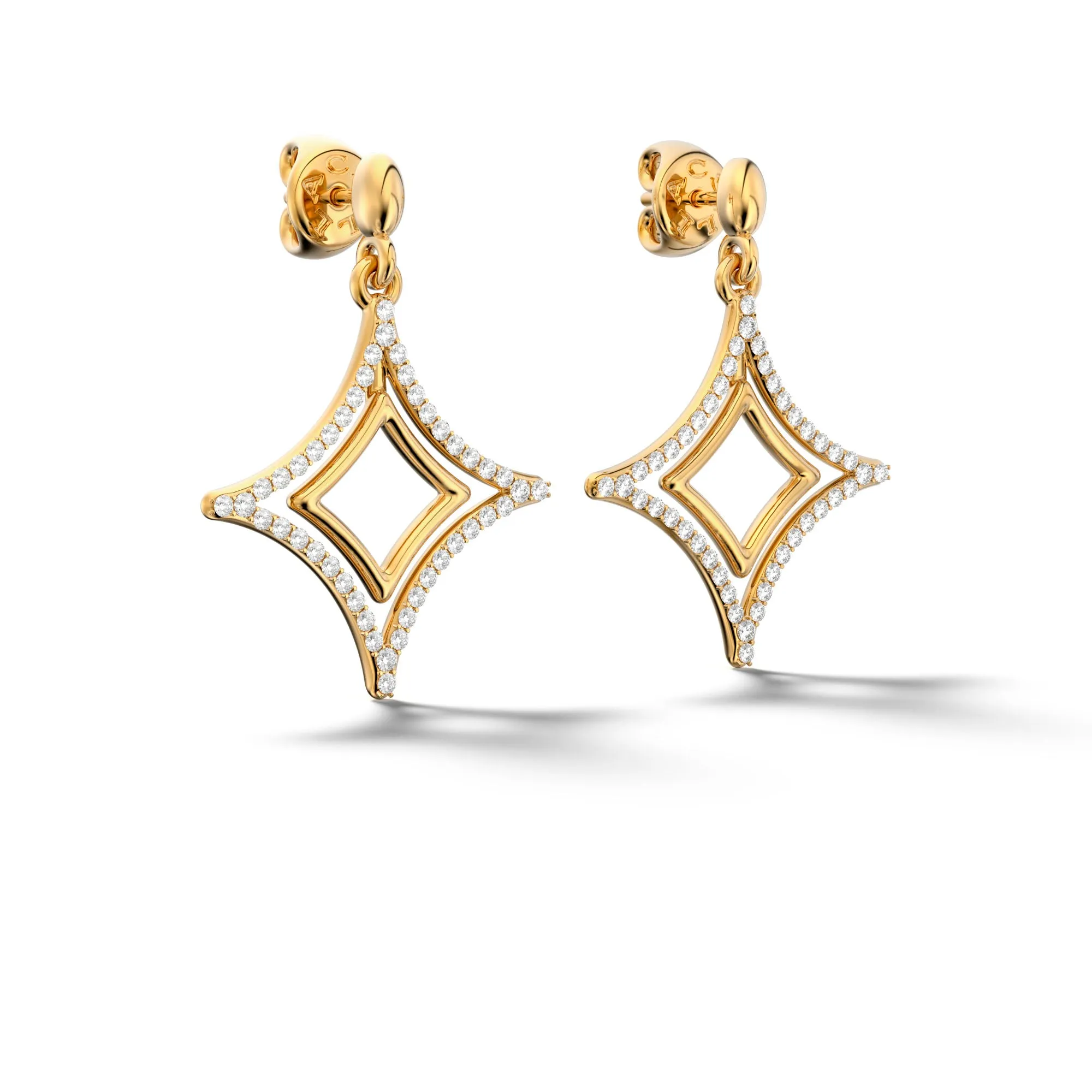 Csillag Sha - White Gold Diamond Earring