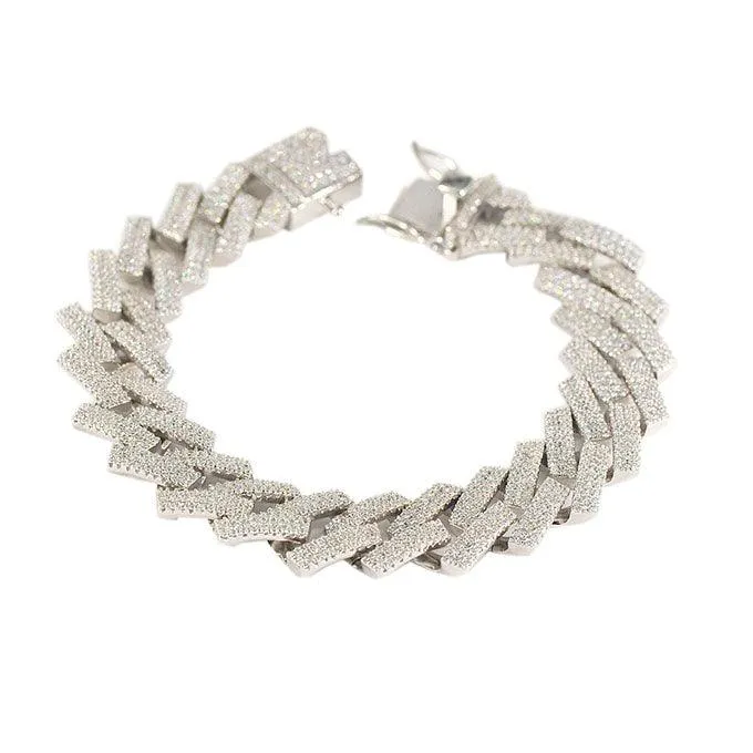 CZ CUBAN BRACELET