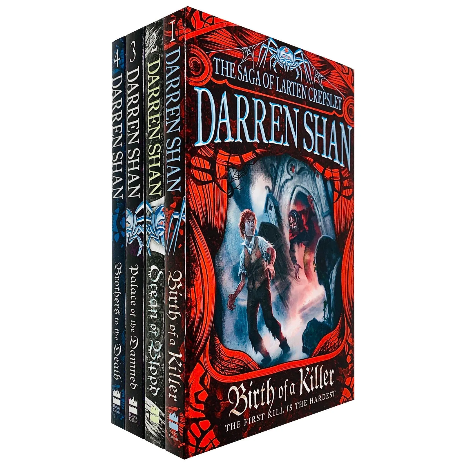 Darren Shan The Saga of Larten Crepsley Series 4 Books Collection Set (Birth of a Killer)