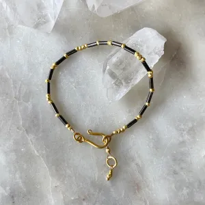 Delicate Two Tone Layering Bracelet