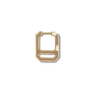 DNA Butterscotch Enamel Single Earring  in Yellow Gold