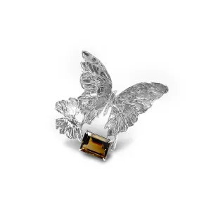 Double Butterfly Cuff in Citrine