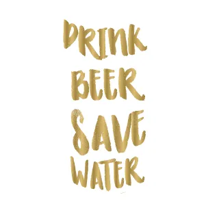 Drink beer save water