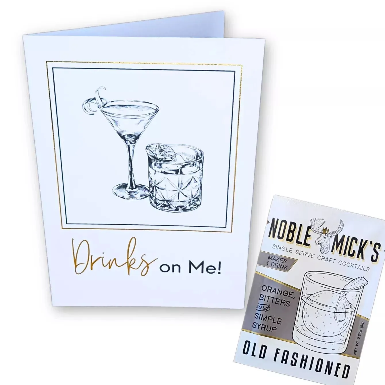 Drink’s On Me Cocktail Greeting Cards