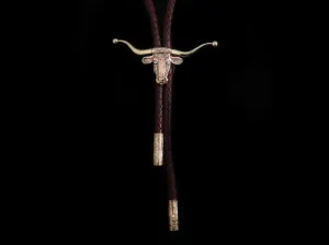 Dual Gold Longhorn Bolo