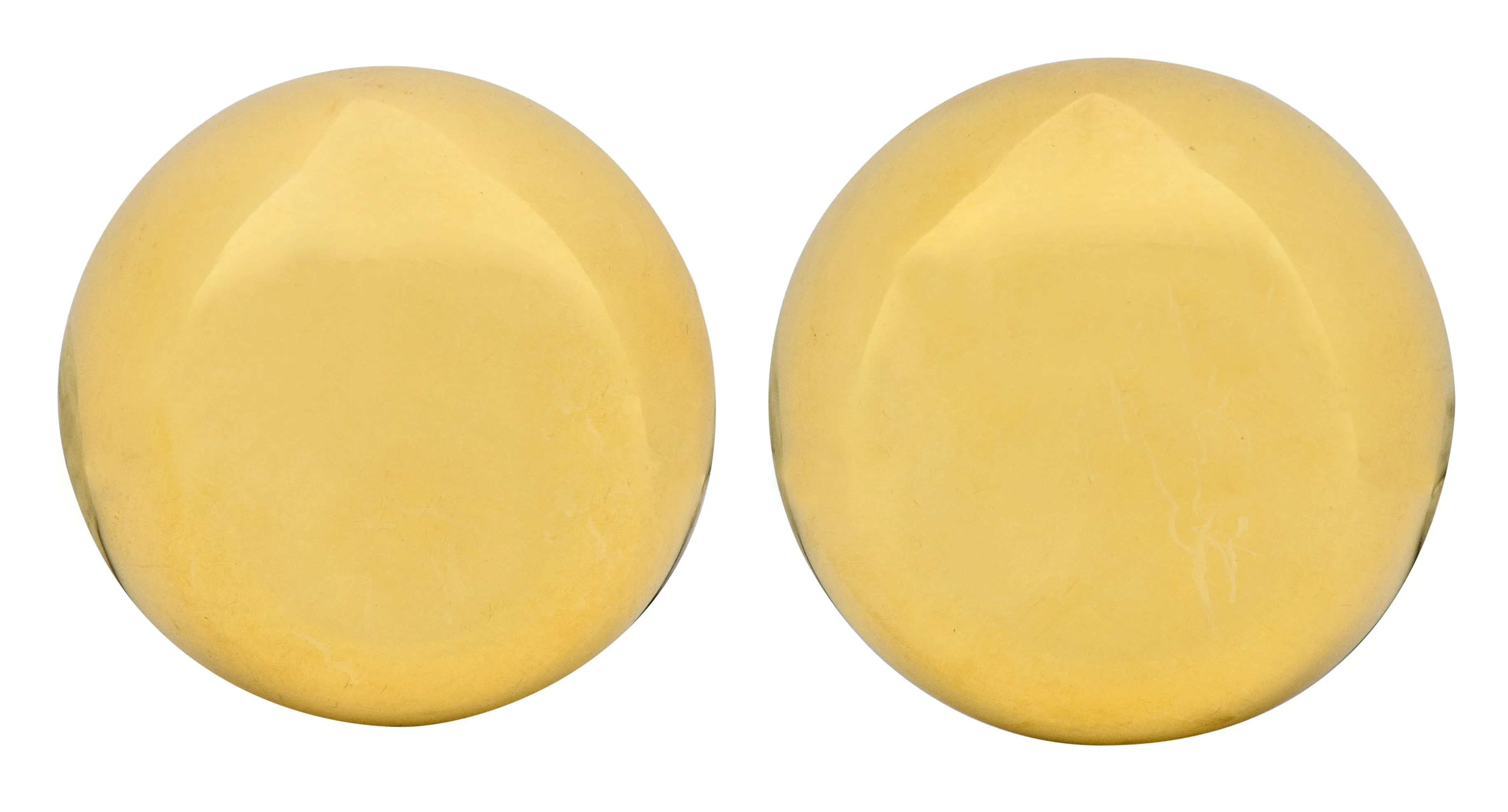 Elsa Peretti Tiffany & Co. Vintage 18 Karat Gold Bean Ear-Clip Earrings