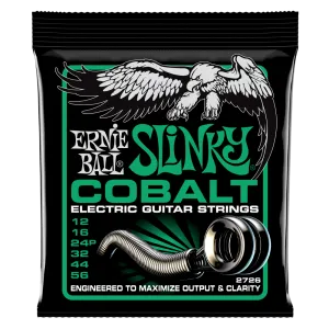 ERNIE BALL 2726  NOT EVEN SLINKY COBALT ELECTRIC GUITAR STRINGS - 12-56 GAUGE