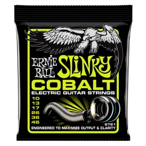 Ernie Ball Regular Slinky Cobalt Electric Guitar Strings, 10-46 gauge