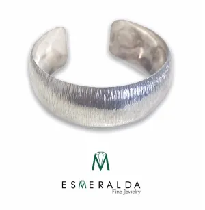 Esmeralda's Brushed Fine Silver Cuff
