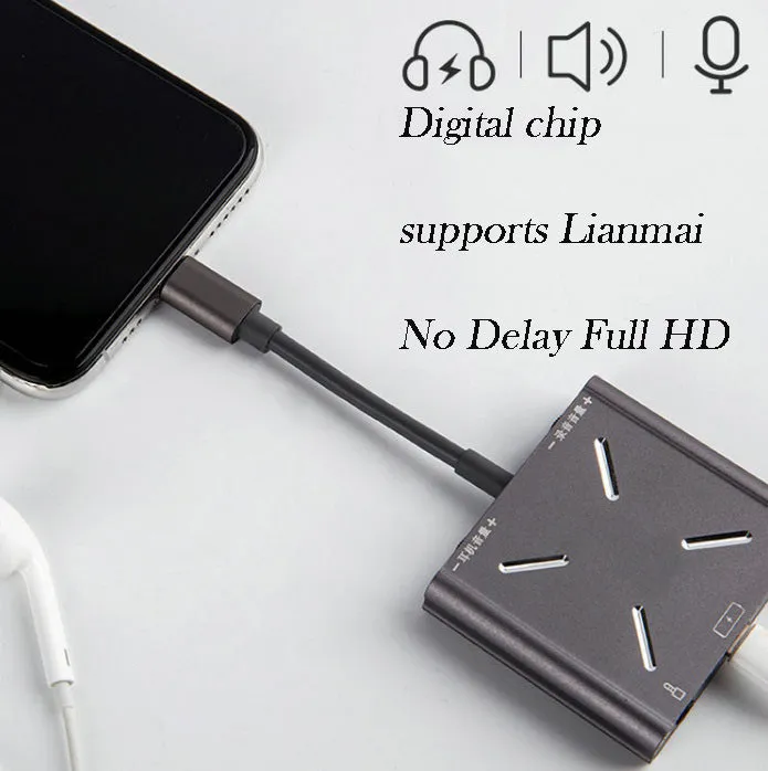 External Sound Card Adapter Speaker Audio Interface for Apple Android Phone Apple interface