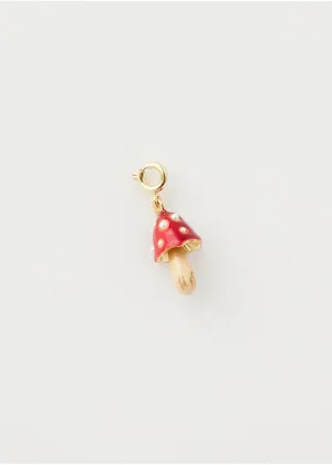 Fable England Mushroom Enamel Charm