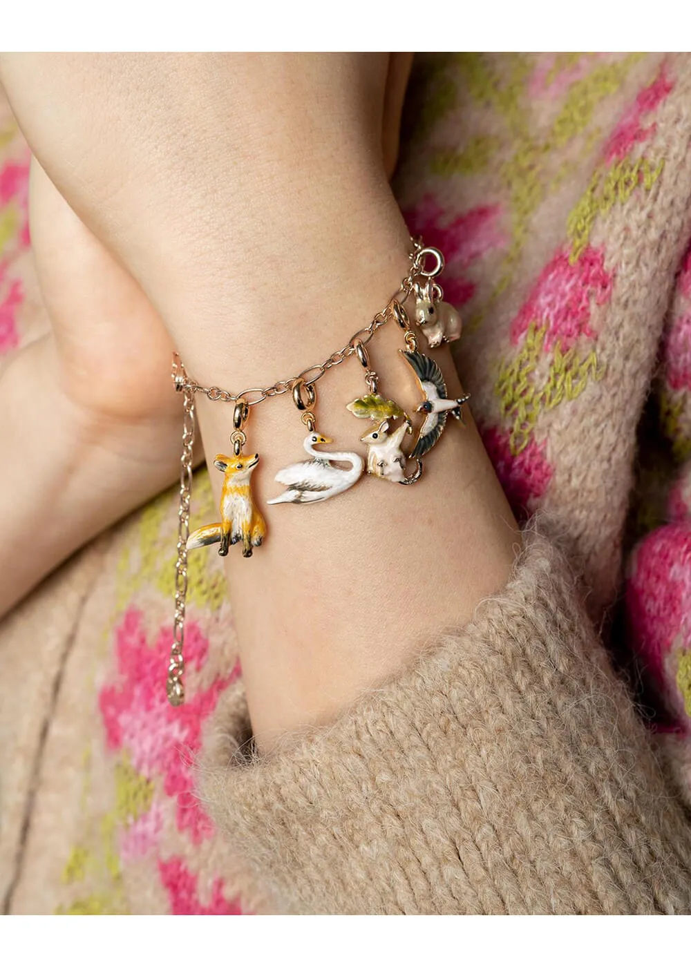 Fable England Mushroom Enamel Charm