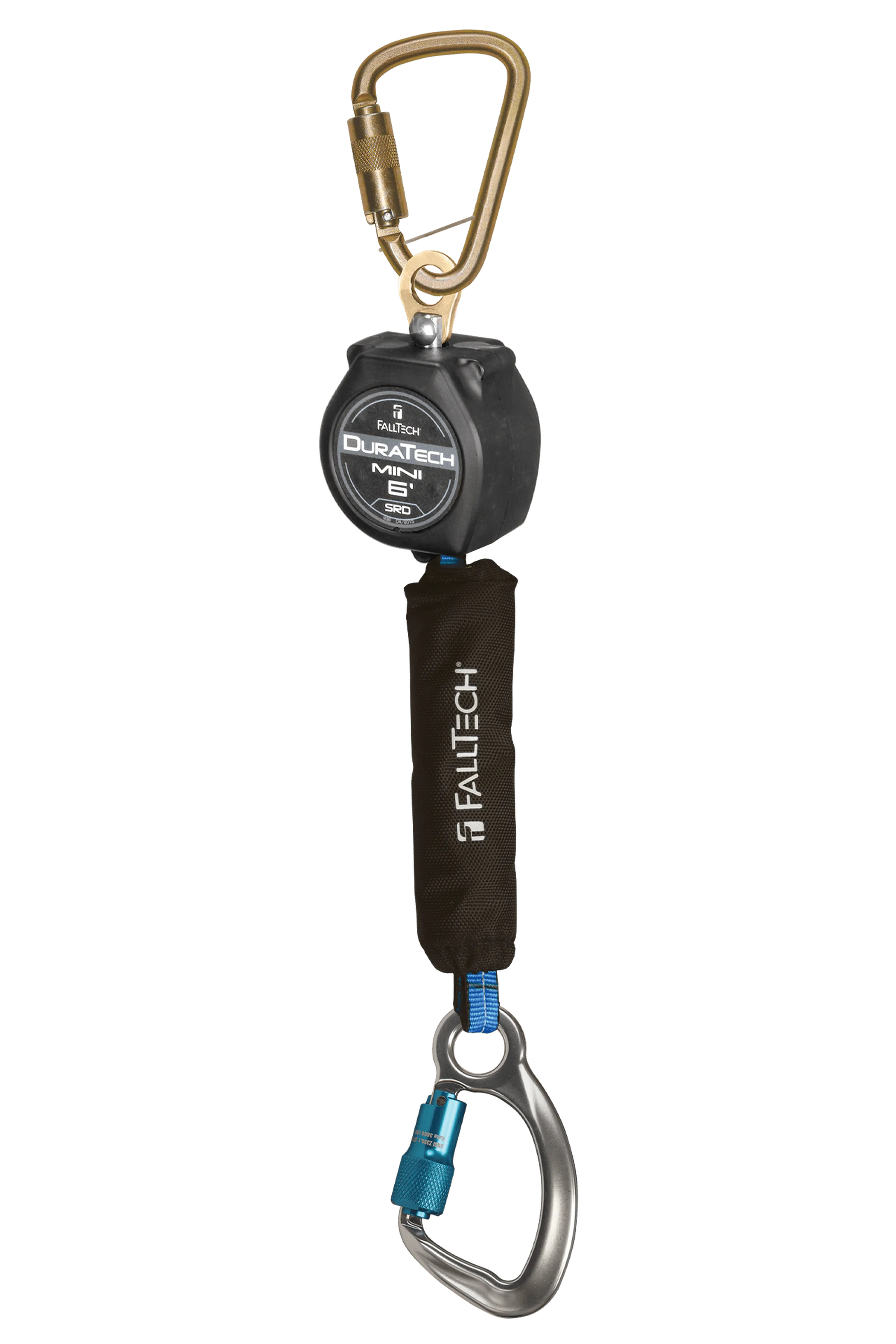FallTech 72706SB6 6' Mini Personal SRL with Aluminum Carabiner, Includes Steel Dorsal Connecting Carabiner (each)
