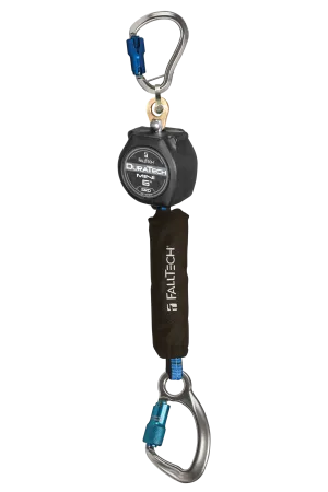 FallTech 72706SG6 6' Mini Personal SRL with Aluminum Carabiner, Includes Aluminum Dorsal Connecting Carabiner (each)