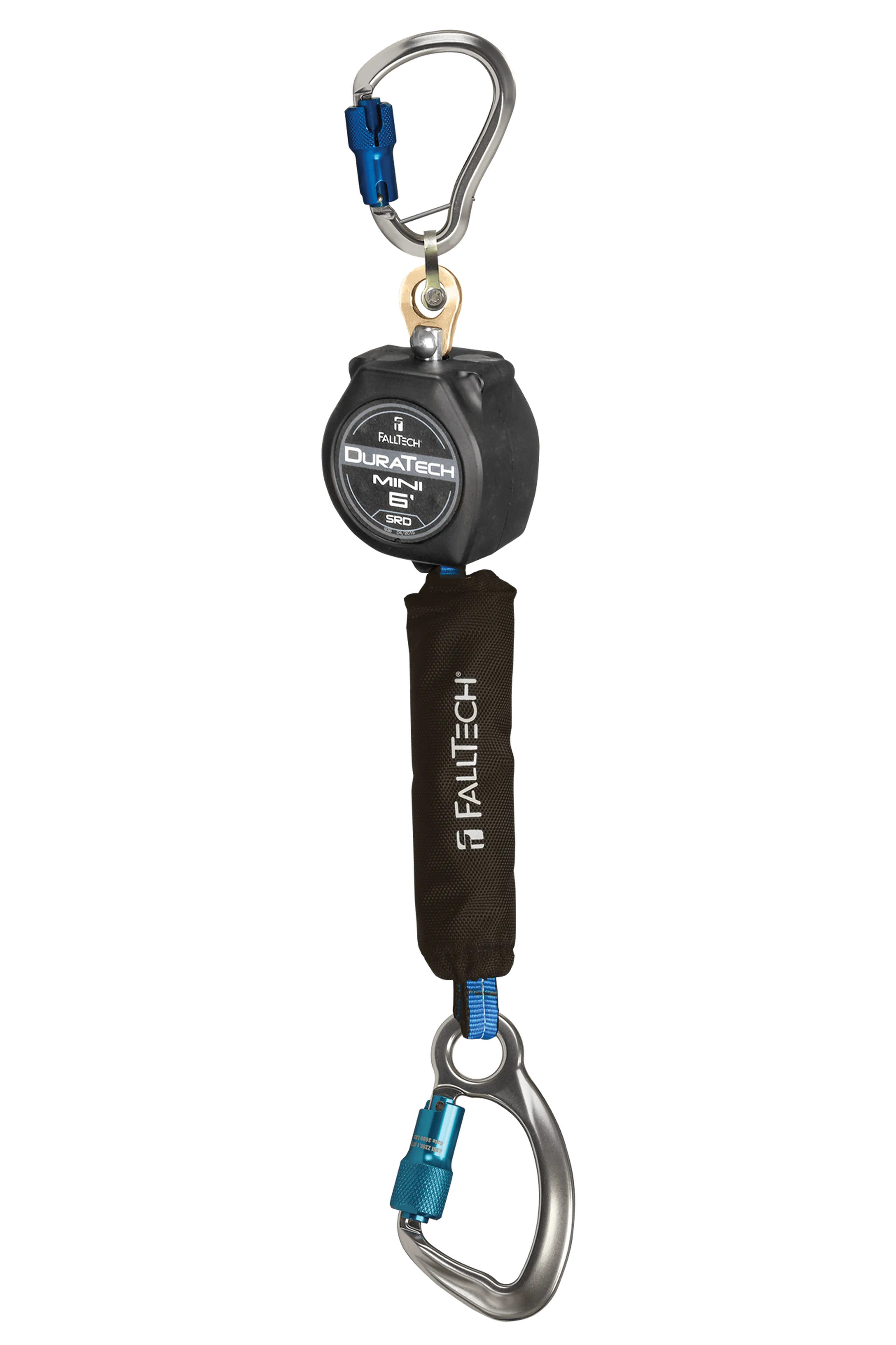 FallTech 72706SG6 6' Mini Personal SRL with Aluminum Carabiner, Includes Aluminum Dorsal Connecting Carabiner (each)