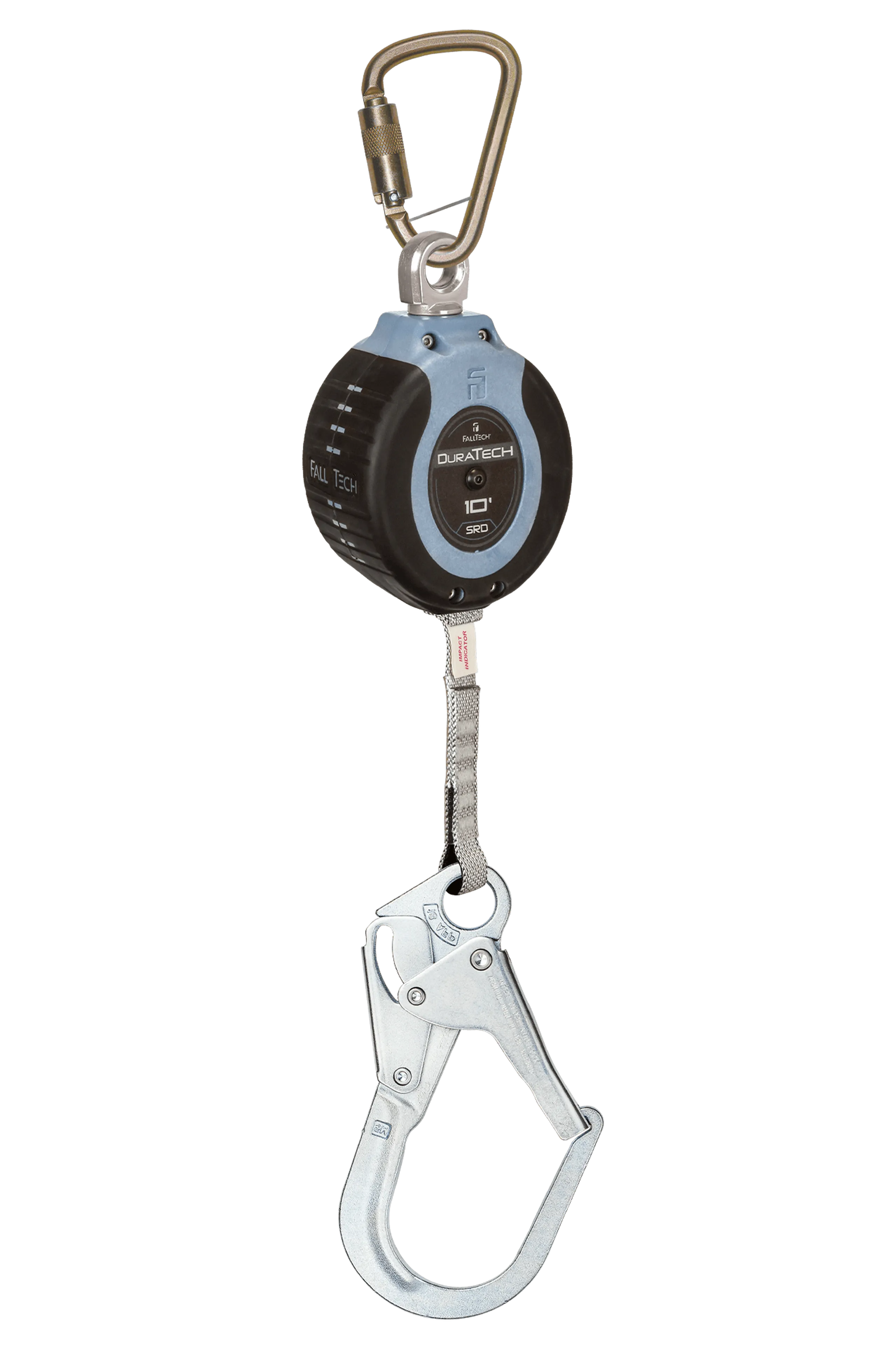 FallTech 82710SC3 10' DuraTech® Web SRL with Steel Rebar Hook, Includes Steel Anchorage Carabiner (each)