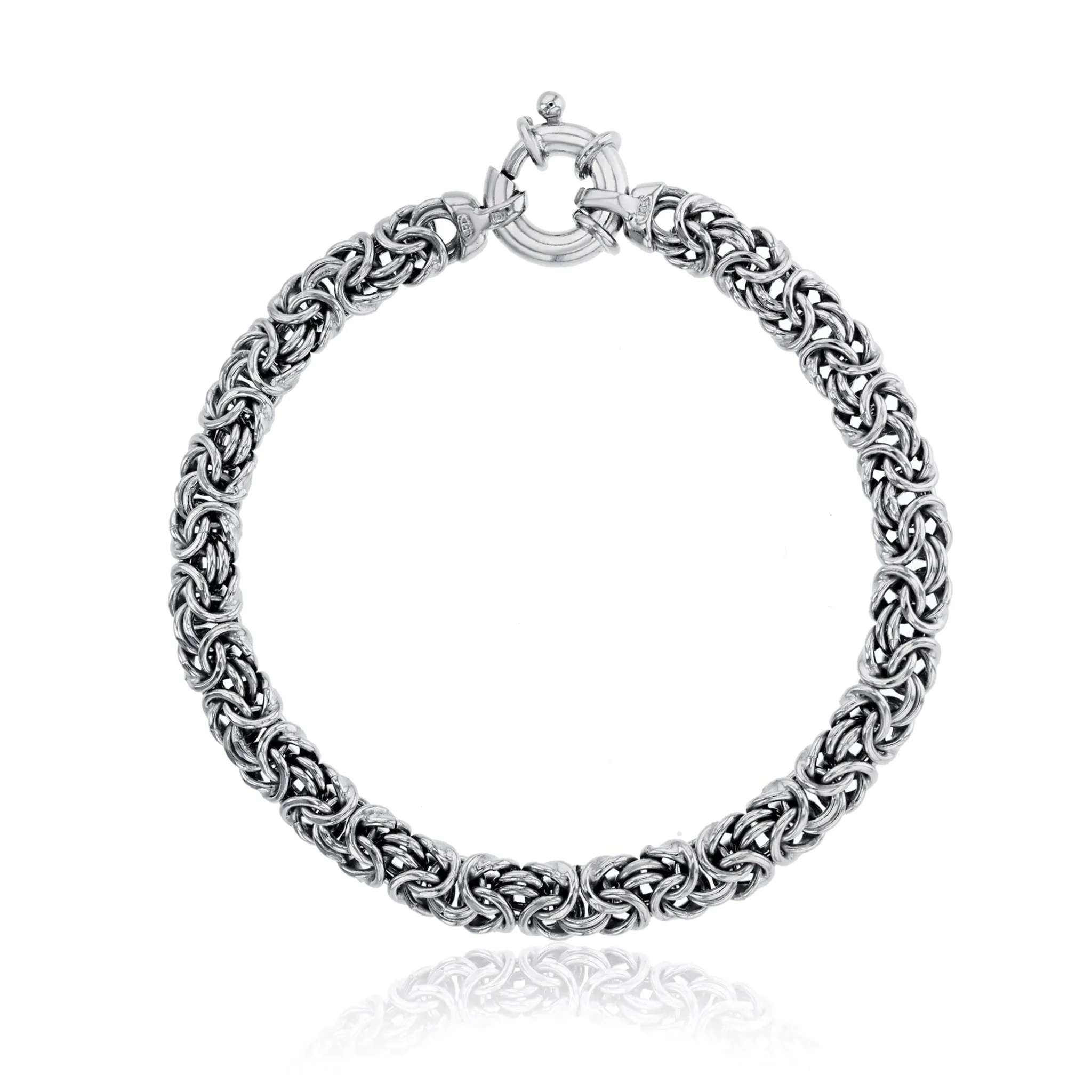 Fancy Byzantine Bracelet (Silver)