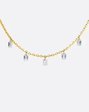 Floating Diamond Lila Necklace