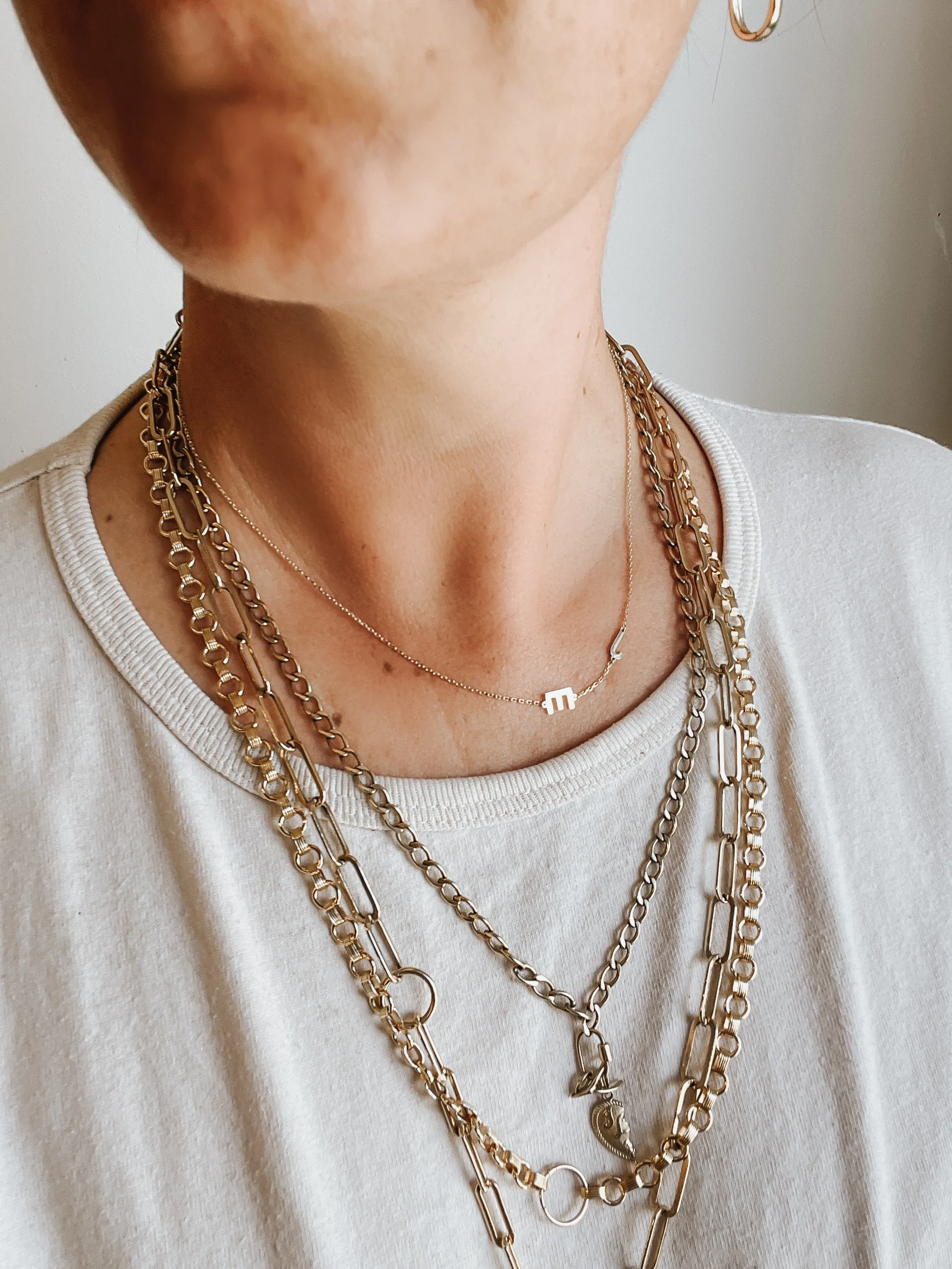 FLOATING INITIAL NECKLACE