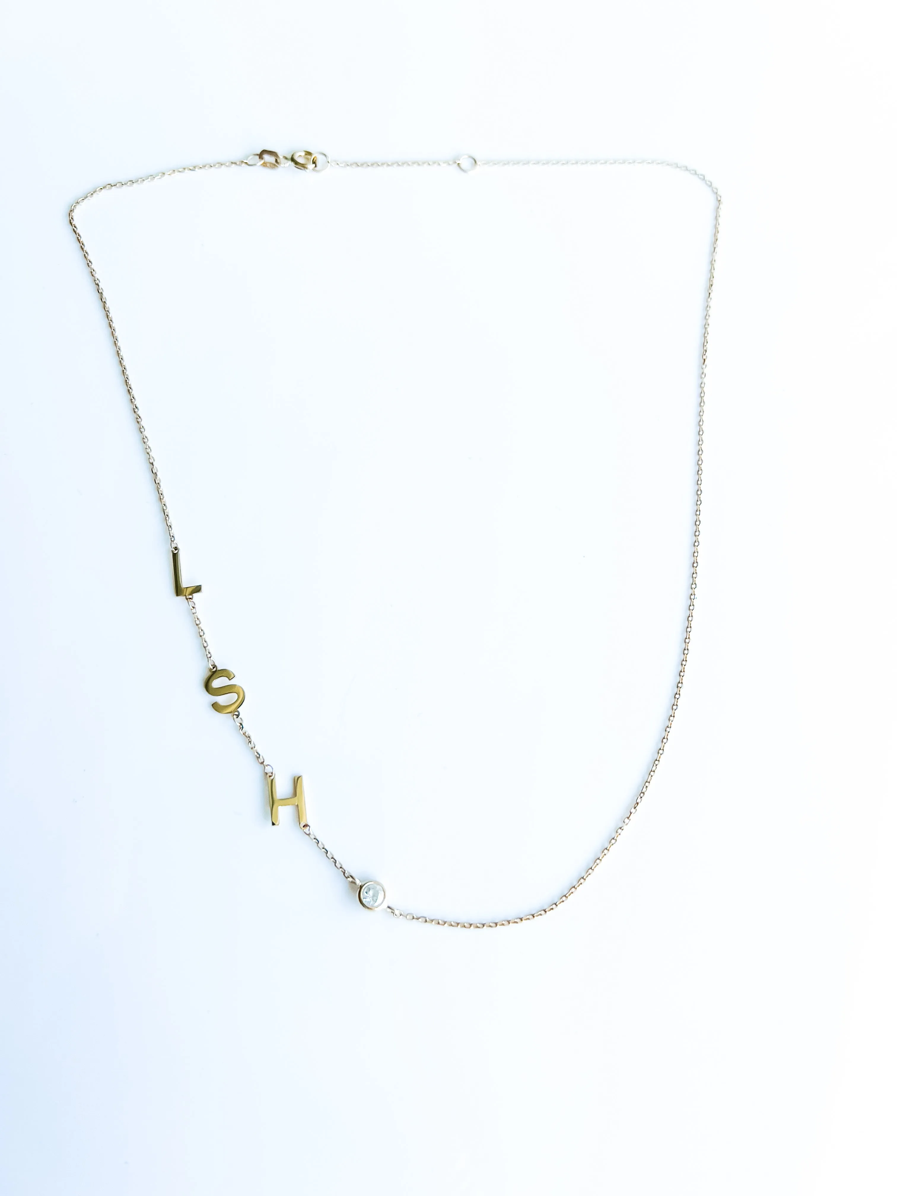 FLOATING INITIAL NECKLACE