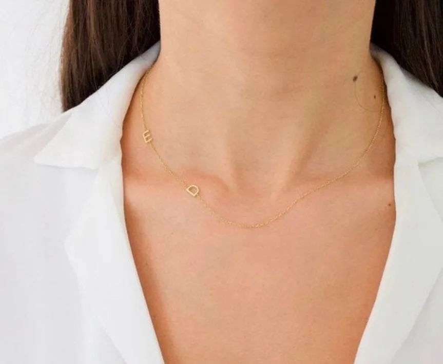 FLOATING INITIAL NECKLACE