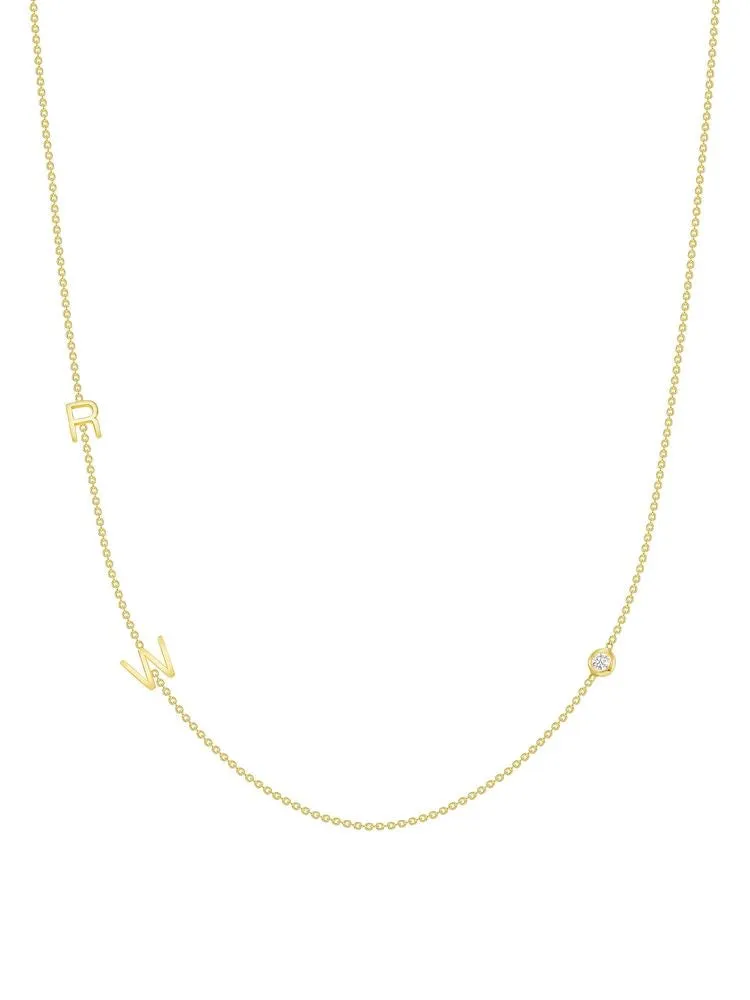 FLOATING INITIAL NECKLACE
