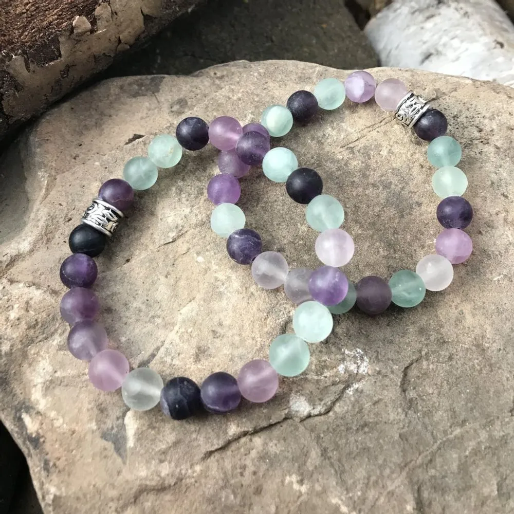 Fluorite Bracelet - Frosted