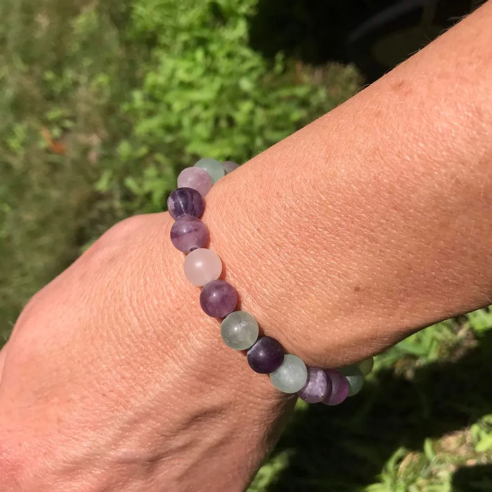 Fluorite Bracelet - Frosted