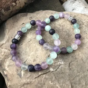 Fluorite Bracelet - Frosted