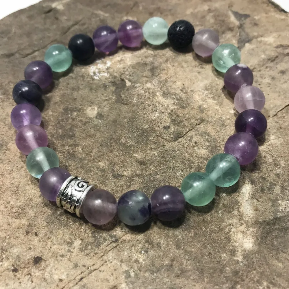 Fluorite Bracelet - Frosted