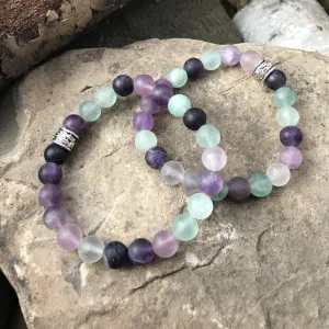 Fluorite Bracelet - Frosted
