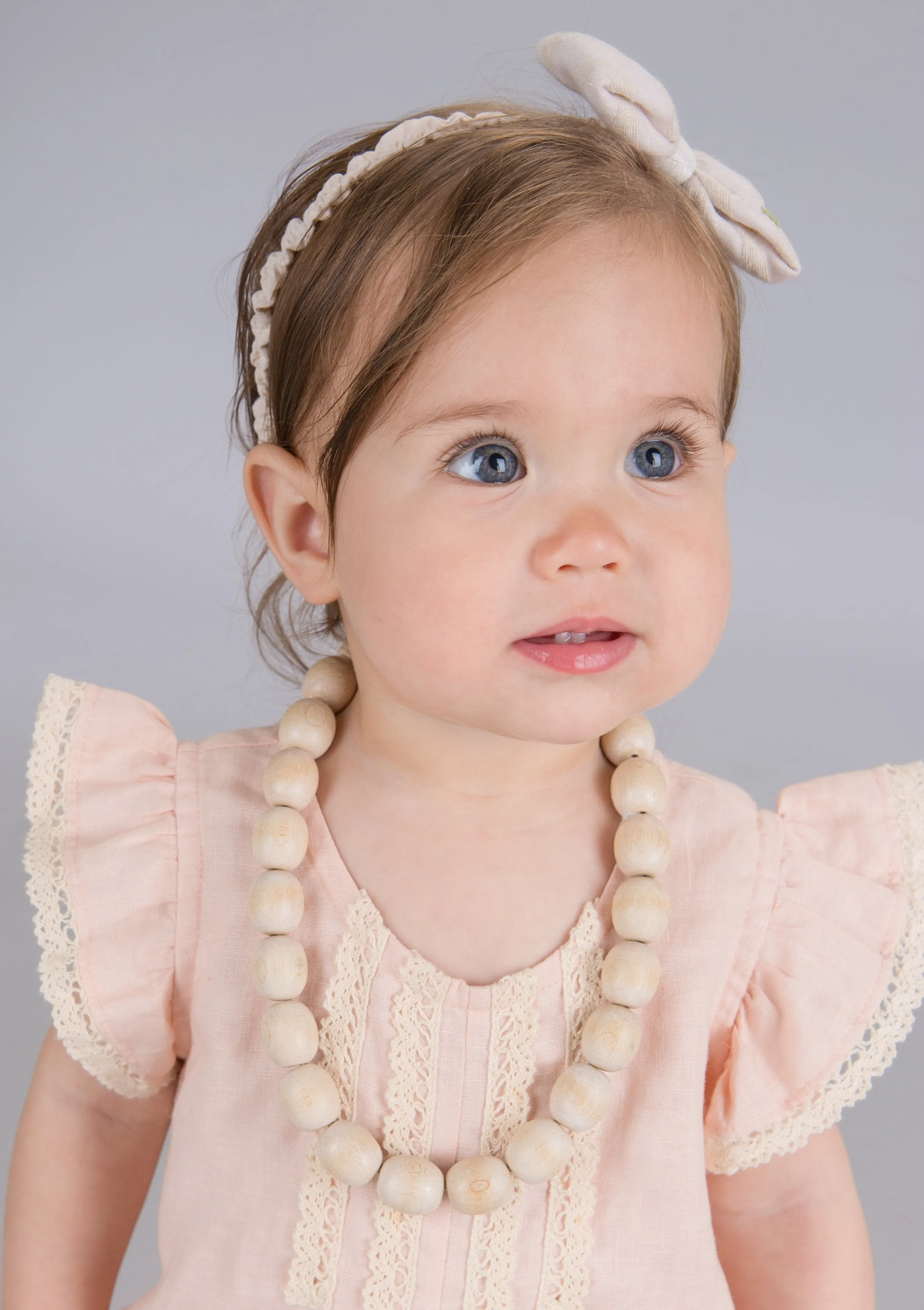 Flutter Sleeve Lace Overall, Peach