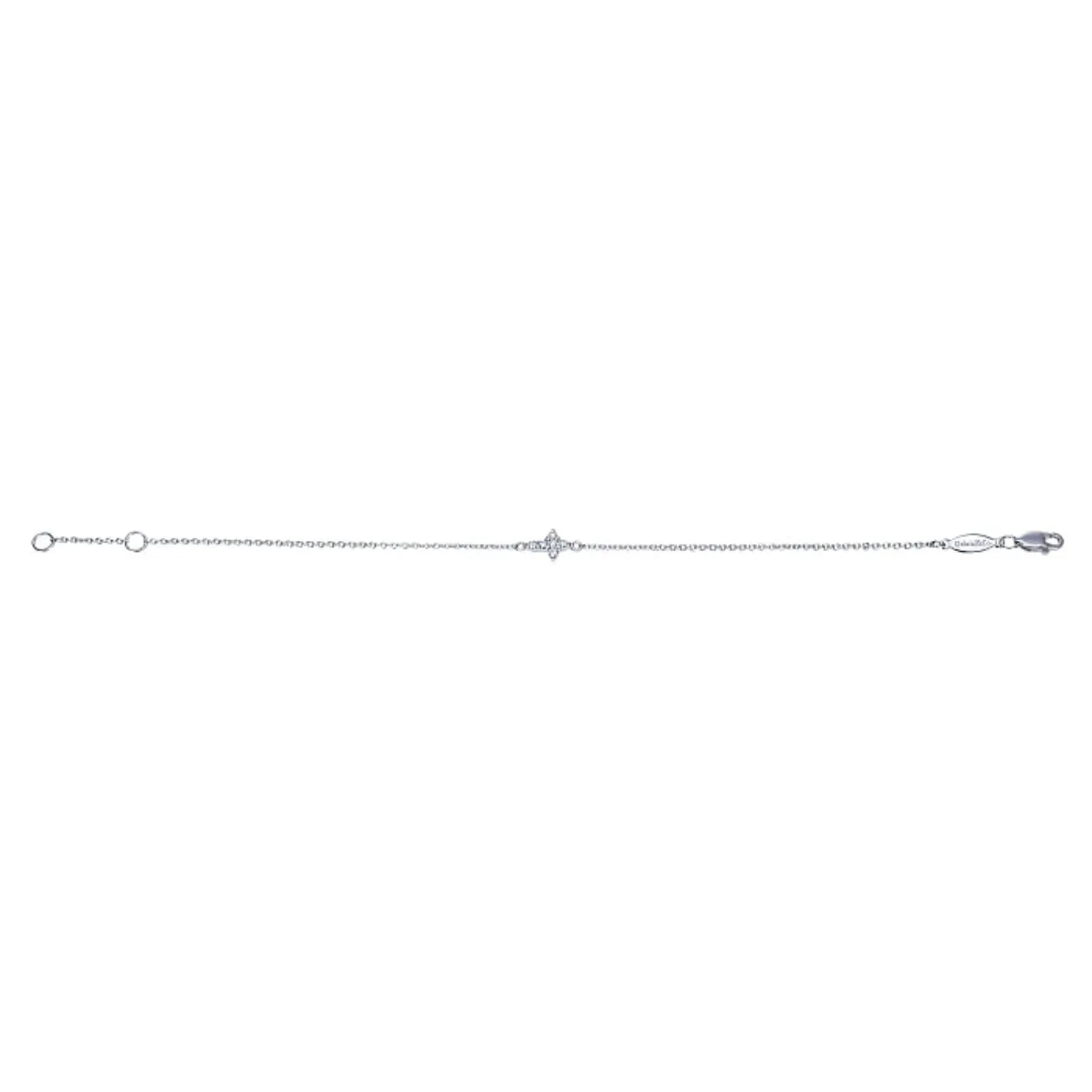 Gabriel & Co. Diamond Cross Tennis Bracelet